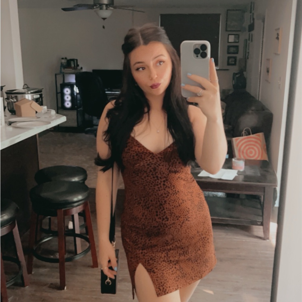 Leopard Print Mini Dress